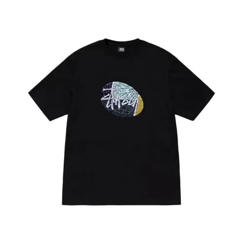 STUSSY MOSAIC TEE BLACK