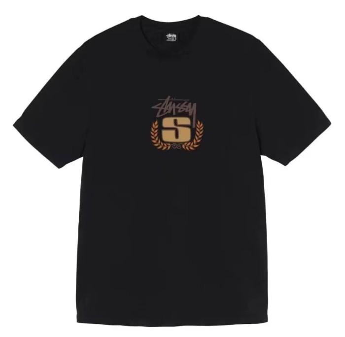 STUSSY BADGE TEE BLACK