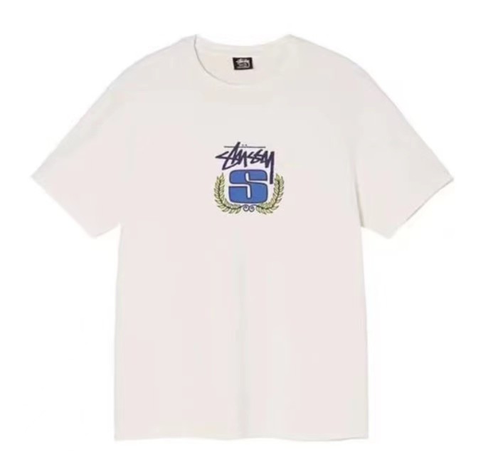 STUSSY BADGE TEE WHITE