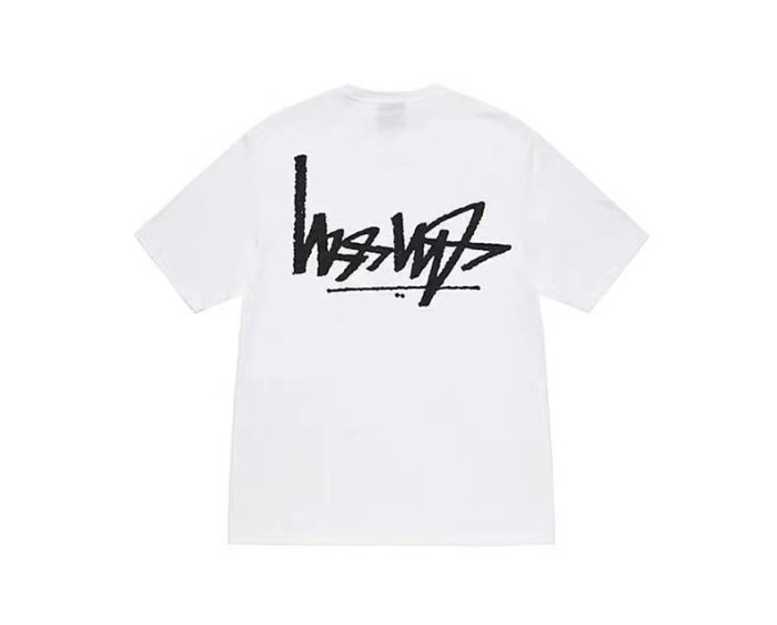 STUSSY HANDSTAND LOGO TEE WHITE