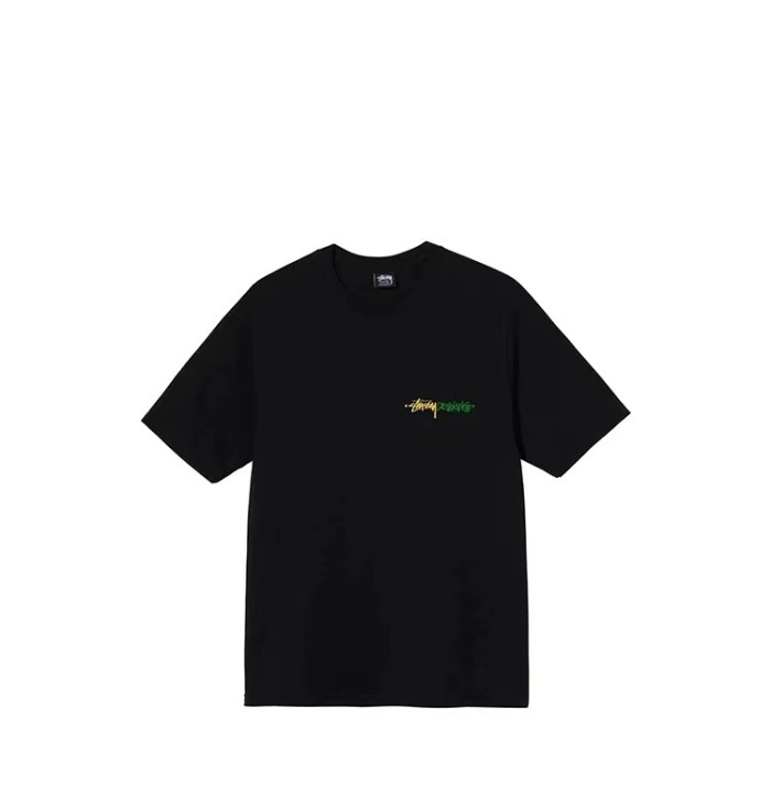STUSSY MUSICAL NOTES TEE BLACK