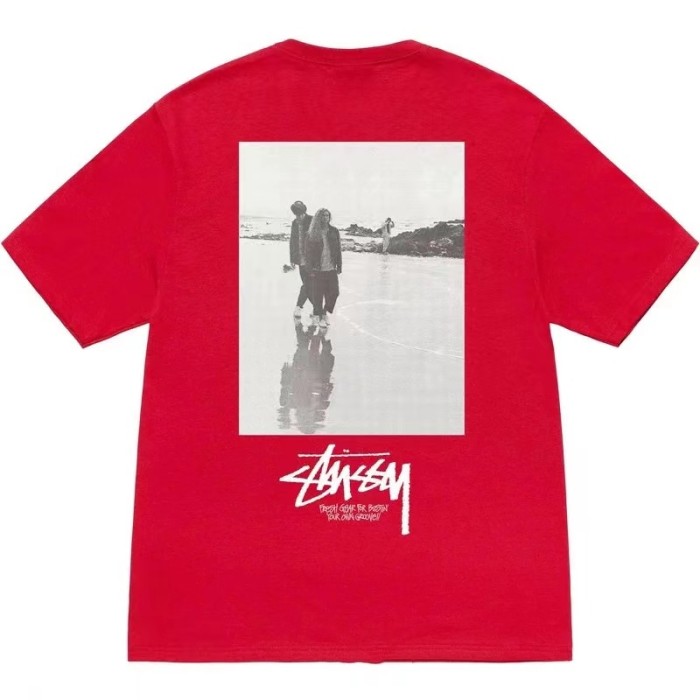 STUSSY LOW TIDE TEE RED