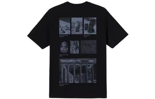 STUSSY RUINS PRINT TEE BLACK