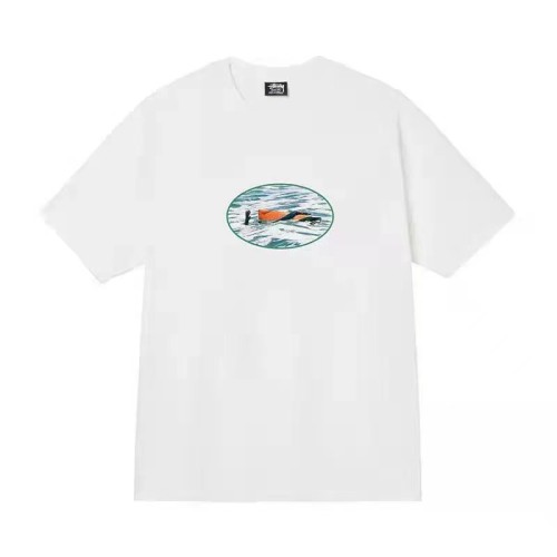 STUSSY OVAL PRINT TEE WHITE