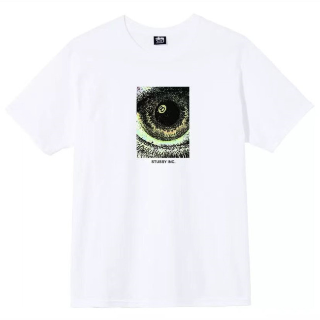 STUSSY  EYE PRINT TEE WHITE