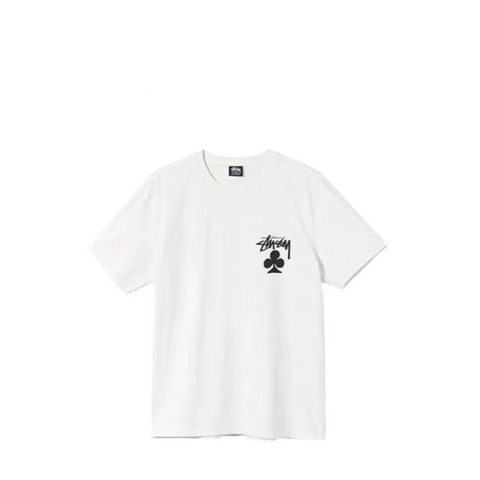 STUSSY  CLOVER PRINT TEE WHITE