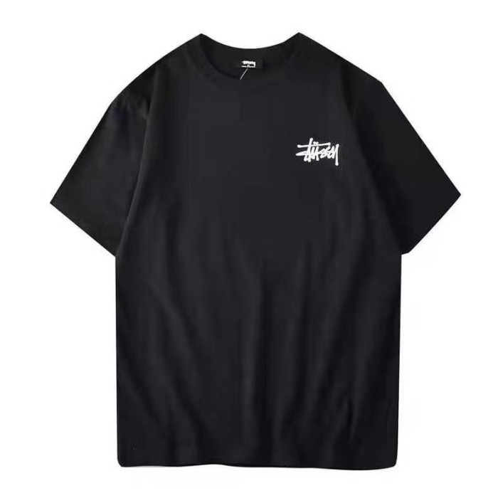 STUSSY SPLASH GOLD PRINT TEE BLACK