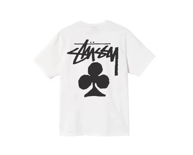STUSSY  CLOVER PRINT TEE WHITE
