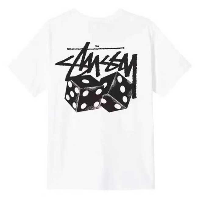 STUSSY SKETCH DICE PRINT TEE WHITE