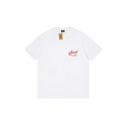 STUSSY COKE BOTTLE CAP PRINT TEE WHITE