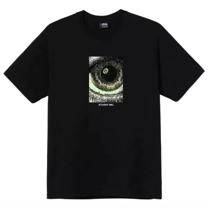 STUSSY  EYE PRINT TEE BLACK