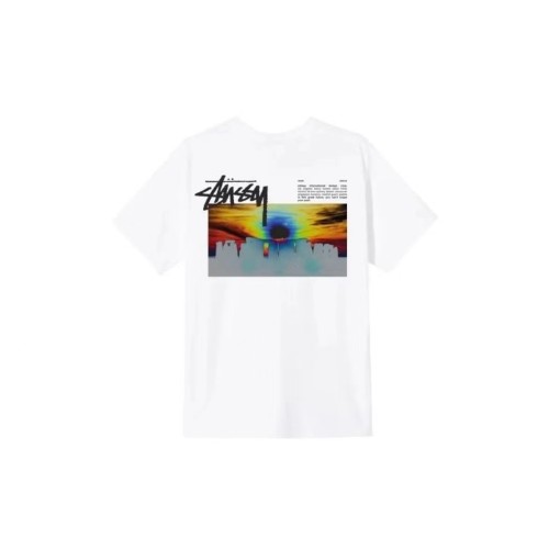 STUSSY STONEHENGE PRINT TEE WHITE