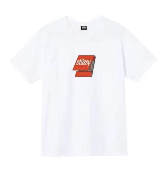 STUSSY MATCHES PRINT TEE WHITE