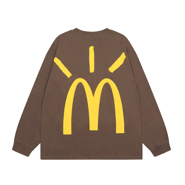 Travis Scott McDonald's Print Hoodie Brown