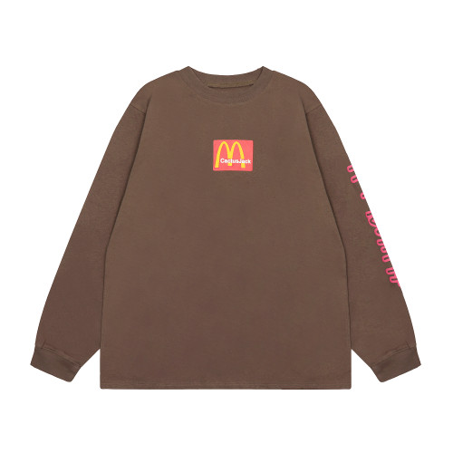 Travis Scott McDonald's Alien Print Hoodie Brown