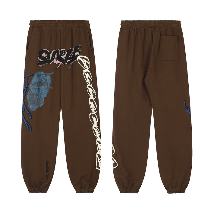 Travis Scott Skeleton Lightning Trousers Brown