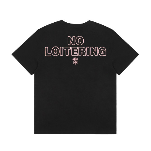 Travis Scott No Loiteing Logo Tshirt Black