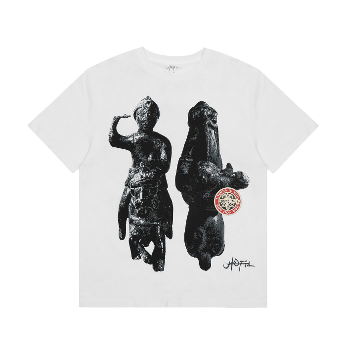 Travis Scott Sculpture Print Tshirt White