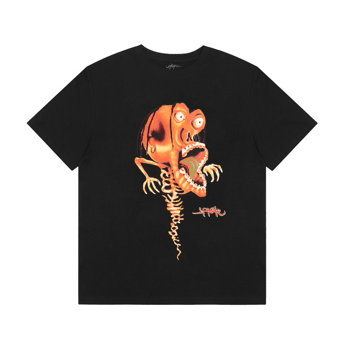 Travis Scott Skeleton Print Tshirt Black