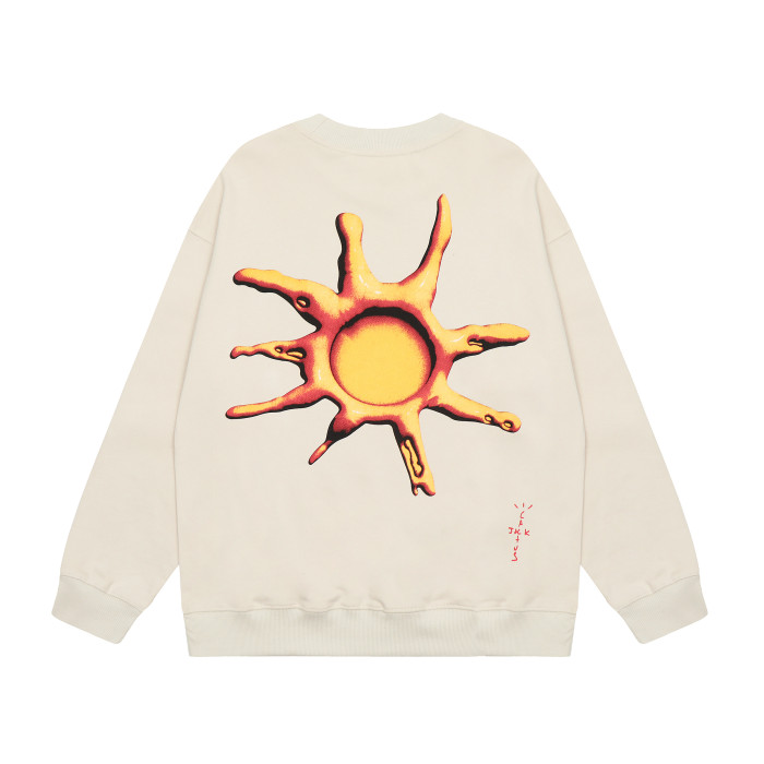 Travis Scott Sun Print Hoodie Apricot