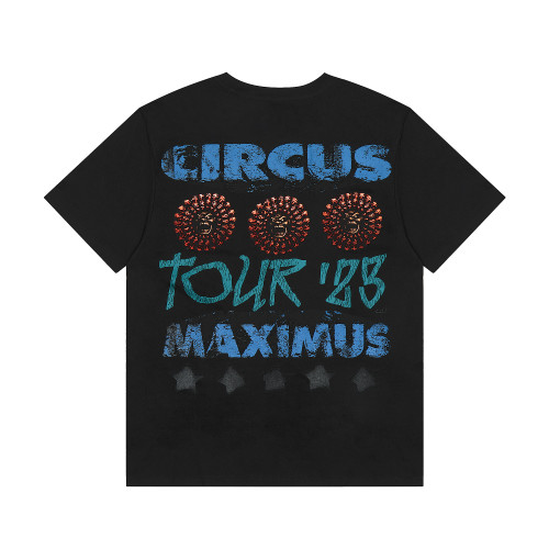 Travis Scott Circus Maximus Logo Tshirt Black