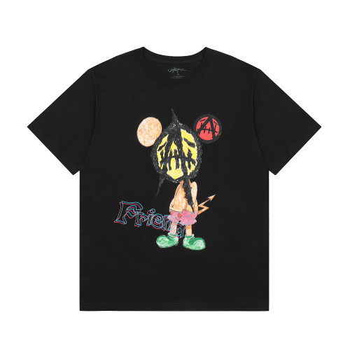Travis Scott Friend Print Tshirt Black