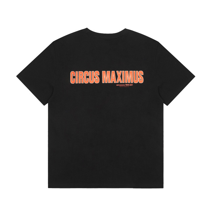 Travis Scott Circus Maximus Logo Tshirt Black