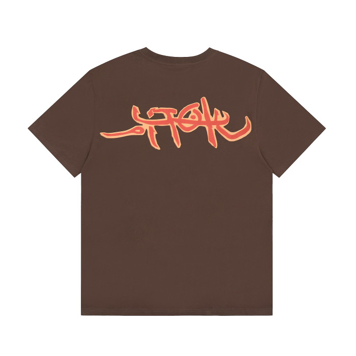 Travis Scott Skeleton Print Tshirt  Coffee