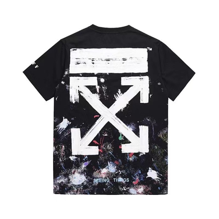 OFF-WHITE Fireworks Print Shirt Black