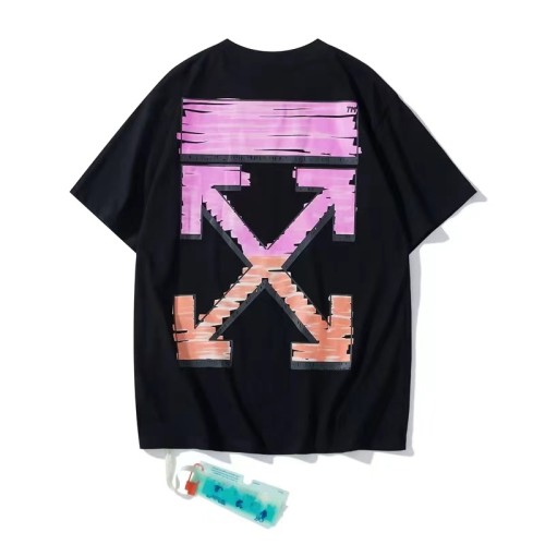 OFF-WHITE Graffiti Print Shirt Pink