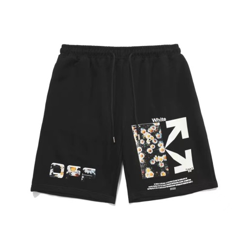 OFF-WHITE Flower Print Trousers Black