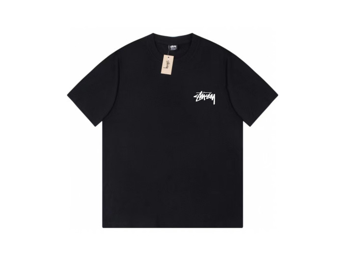 STUSSY GLOBAL TRIBE PRINT TEE  BLACK