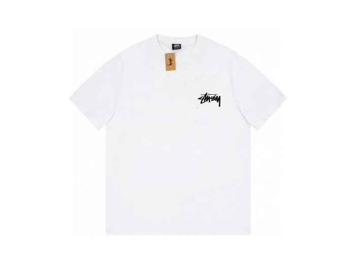 STUSSY GLOBAL TRIBE PRINT TEE  WHITE