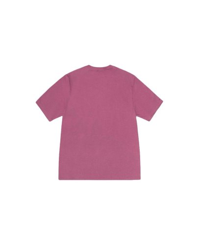 STUSSY DOG PRINT TEE ROSE RED