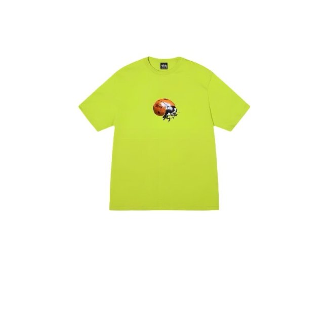 STUSSY LADYBUG PRINT TEE GRASS GREEN