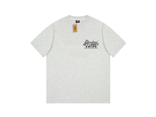 STUSSY TRIBE LETTERS PRINT TEE GREY