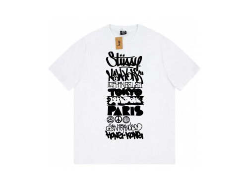 STUSSY GRAFFITI LOGO PRINT TEE WHITE