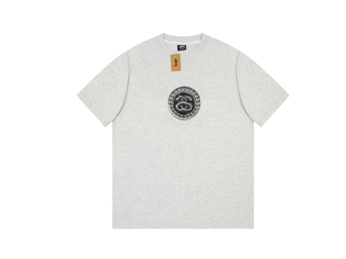 STUSSY ×NIKE  LOGO TEE GREY