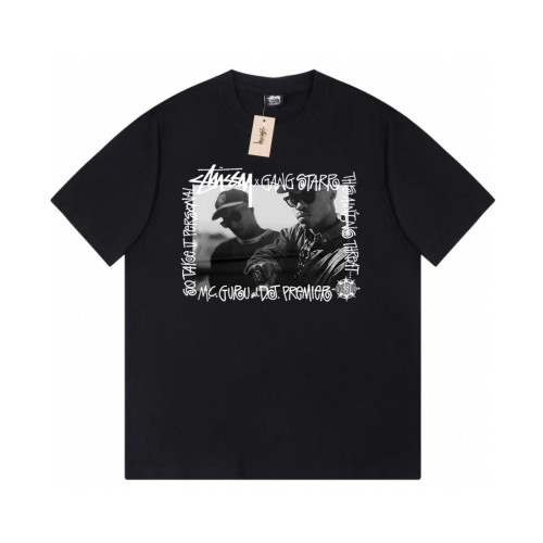 STUSSY PORTRAIT PRINT TEE BLACK