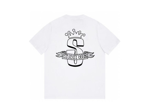 STUSSY CROWN LOGO TEE WHITE