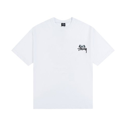 STUSSY 8 BALL ANGEL PRINT TEE WHITE