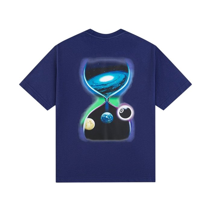 STUSSY HOURGLASS PRINT TEE NAVY