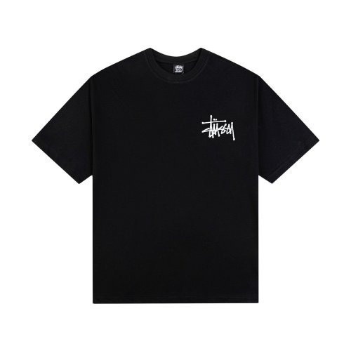 STUSSY SKULL PRINT TEE BLACK