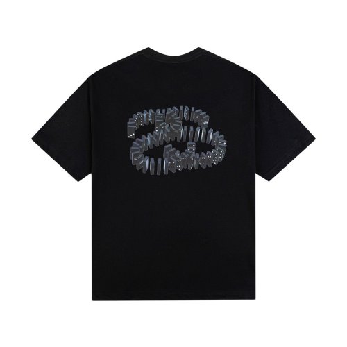 STUSSY DOMINO'S PRINT TEE BLACK