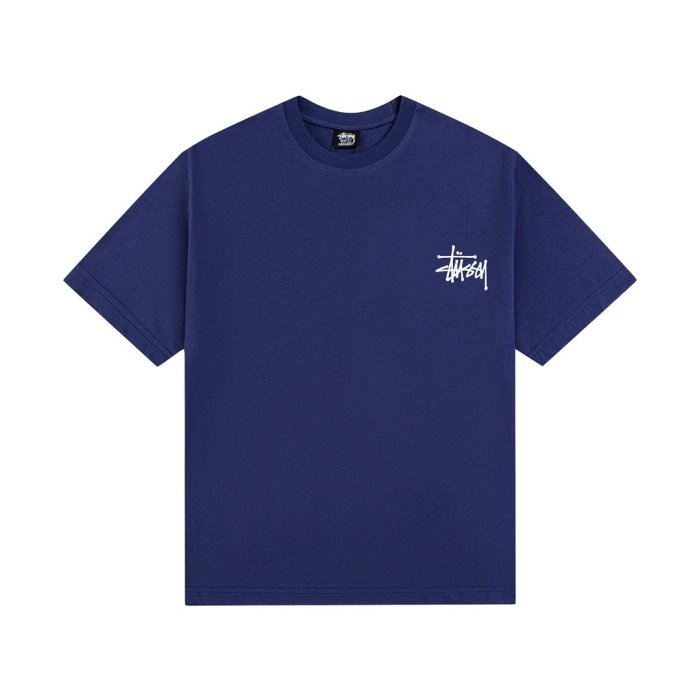 STUSSY HOURGLASS PRINT TEE NAVY