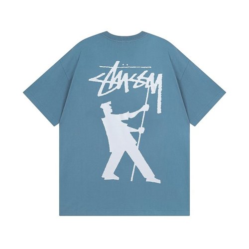 STUSSY DANCER PRINT TEE BLUE