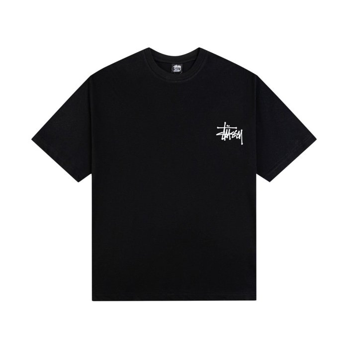 STUSSY HOURGLASS PRINT TEE BLACK