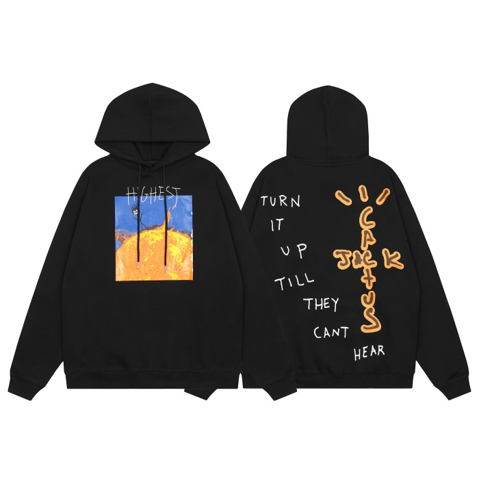 Travis Scott Desert Print Hoodie Black