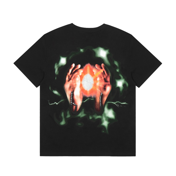 Travis Scott Gem Print T shirt Black