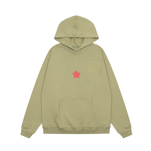 Travis Scott Human Face Print Hoodie Green